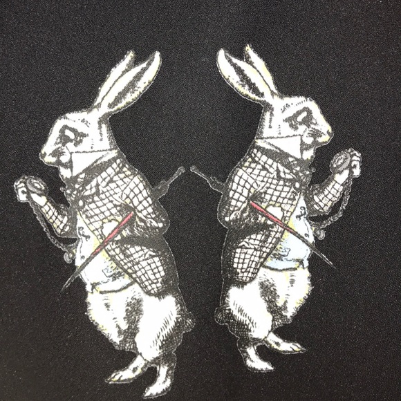 This is an “Alice and Wonderland” themed crop top - Picture 3 of 4